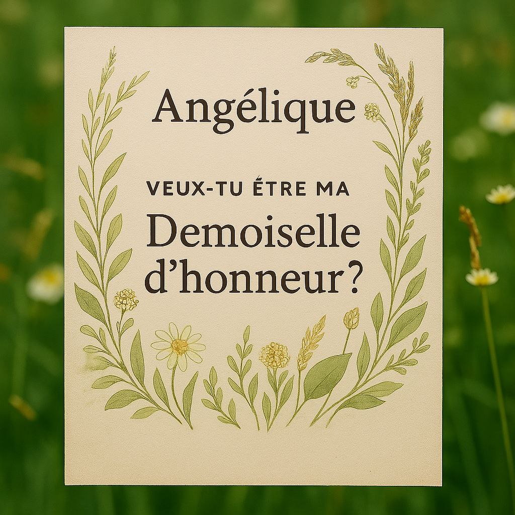 Carte pour Angélique